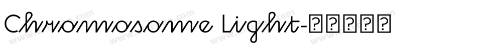 Chromosome Light字体转换
